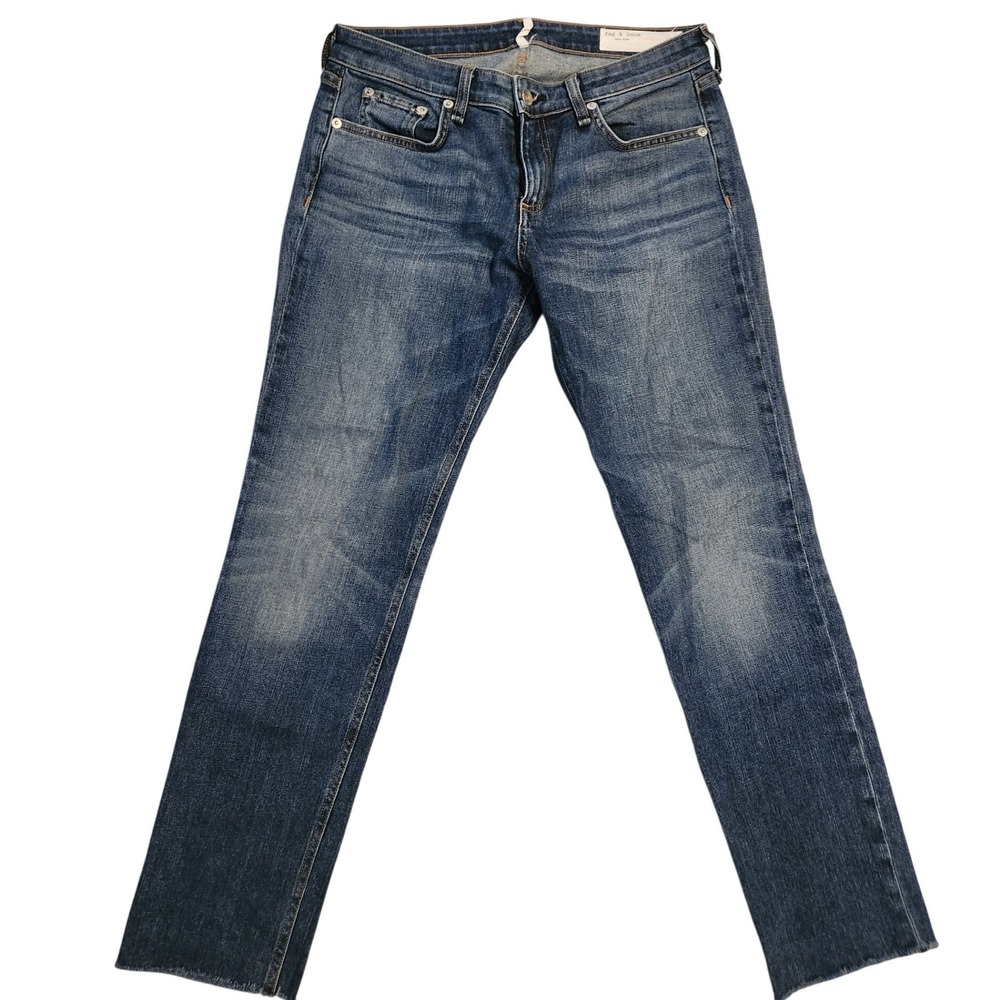 Rag & Bone Dre Low-Rise Slim Boyfriend Jeans Mariposa Blue WDD20P2643K1MP 26